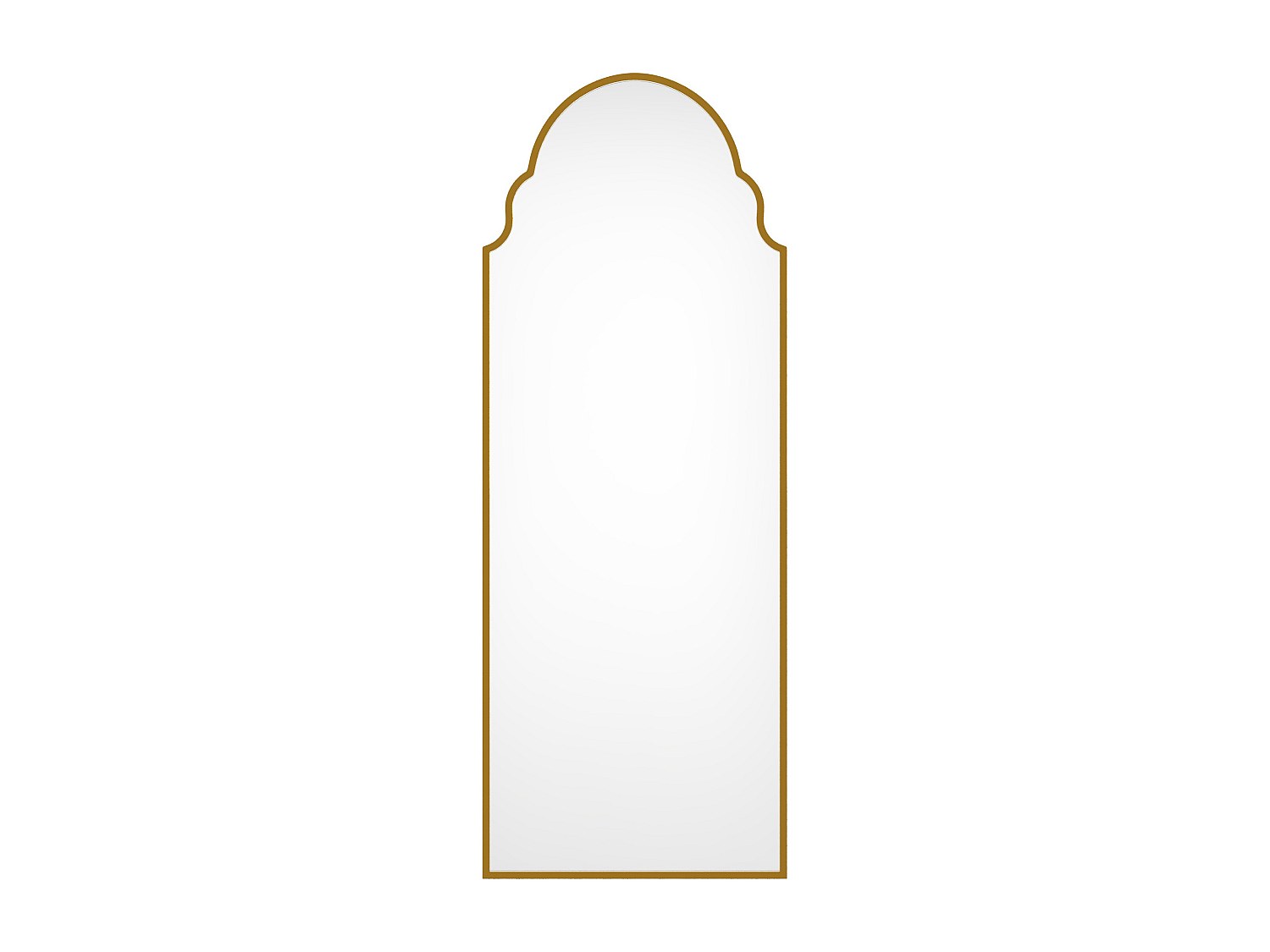 Großer Metallspiegel – B 60 x H 160 cm – Gold – KARIAN günstig online kaufen