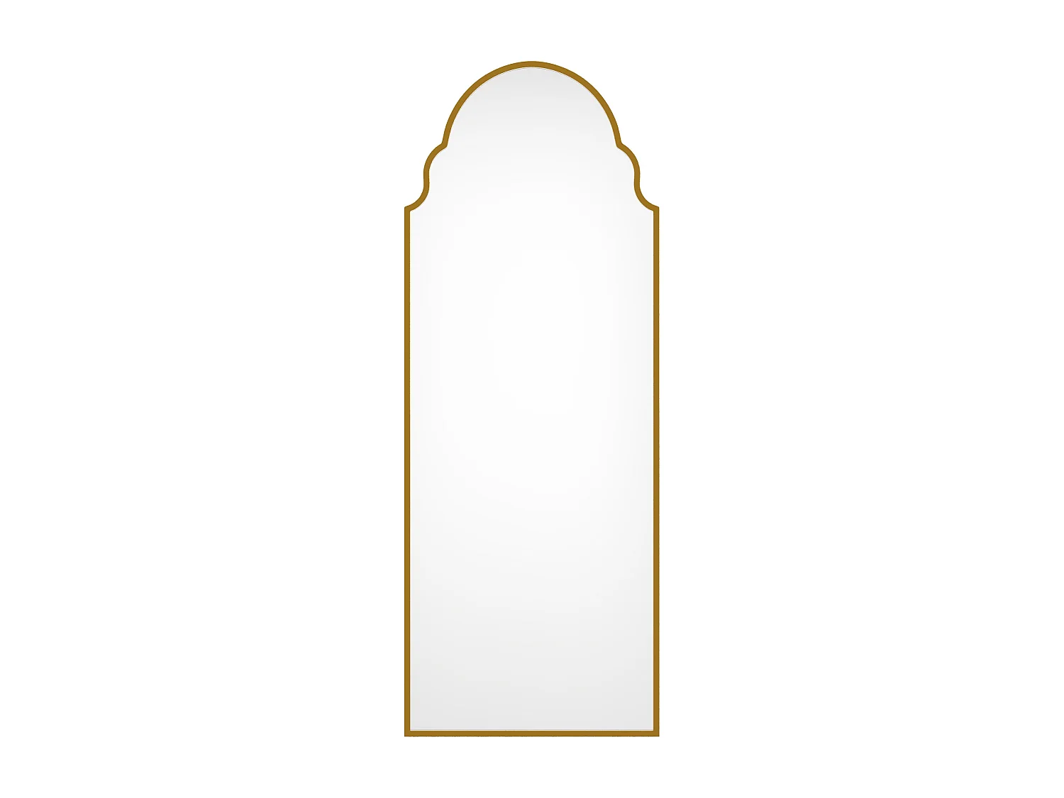 Grand miroir en métal- L. 60 x H. 160 cm - Doré - KARIAN