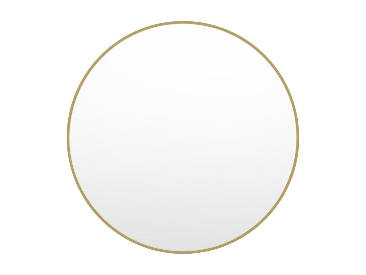 Großer Wandspiegel rund - Metall - 150 cm - Goldfarben - RONDIA günstig online kaufen