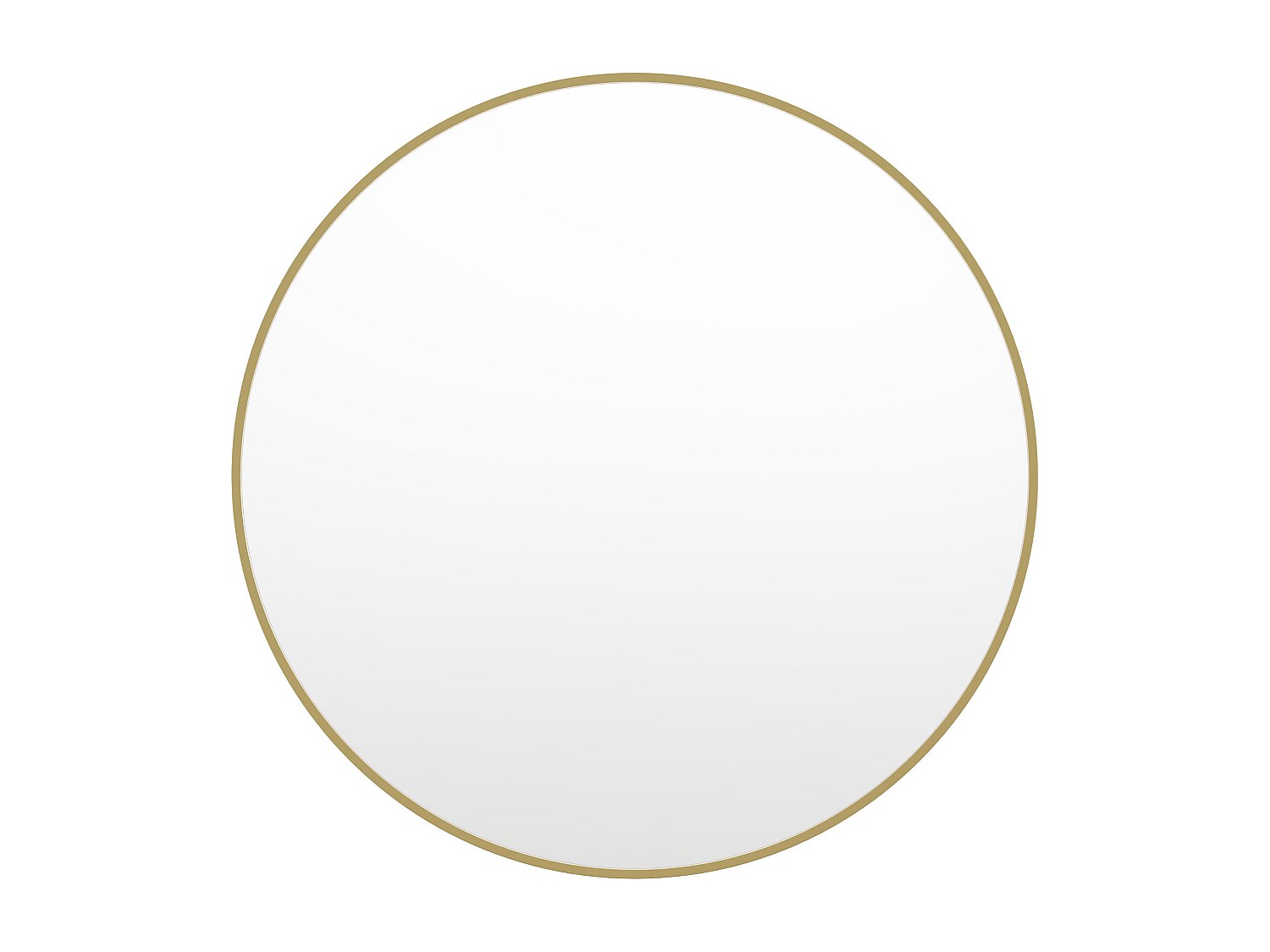 Großer Wandspiegel rund - Metall - 150 cm - Goldfarben - RONDIA günstig online kaufen