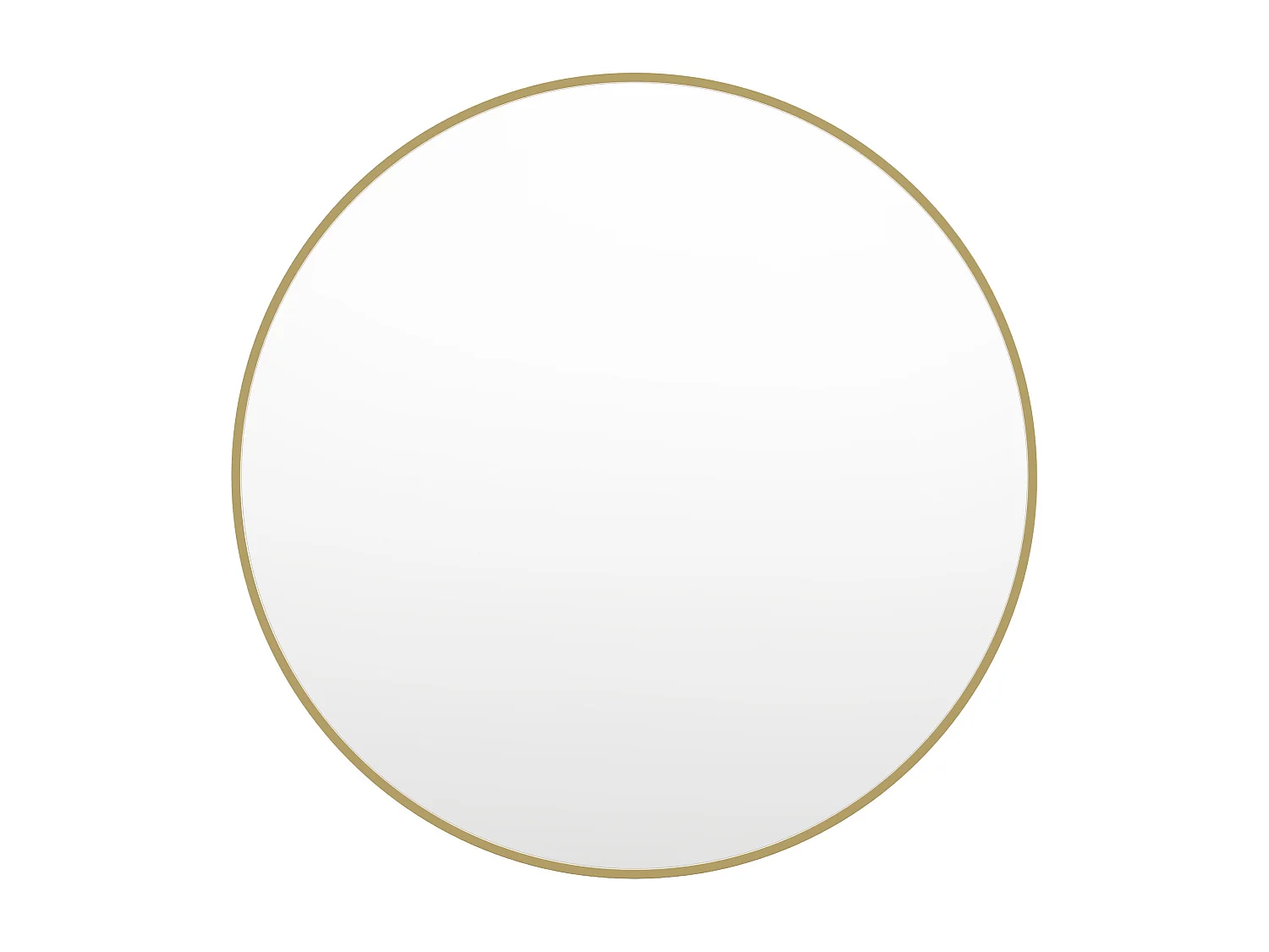 Großer Wandspiegel rund - Metall - 150 cm - Goldfarben - RONDIA