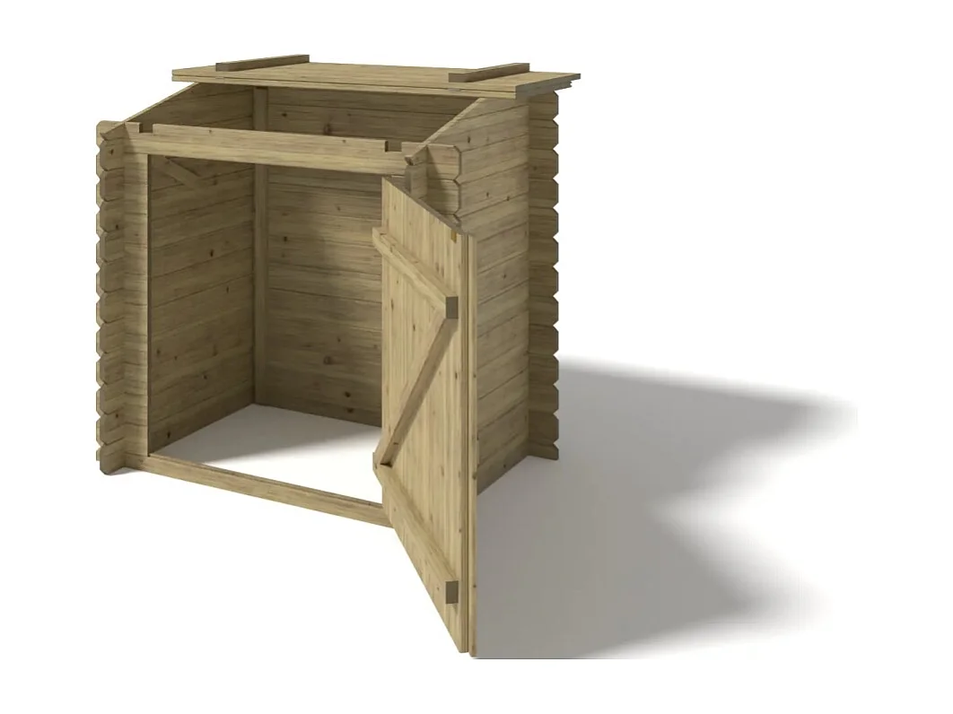 Armoire de jardin en bois -1.2x0.89 m - H.1.13 m - imprégné - SZA7 - ALTANKA