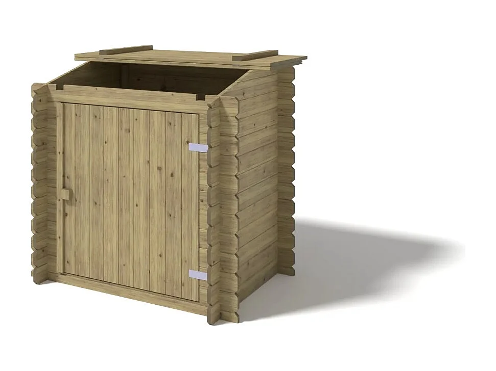 Armoire de jardin en bois -1.2x0.89 m - H.1.13 m - imprégné - SZA7 - ALTANKA