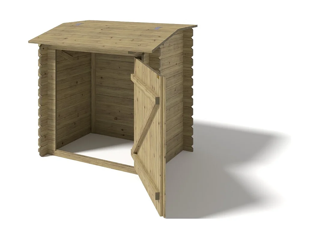 Armadietto da giardino per piscina per attrezzature 1.2x0.89 m H.1.13 m - Impregnato - SZA7 - ALTANKA