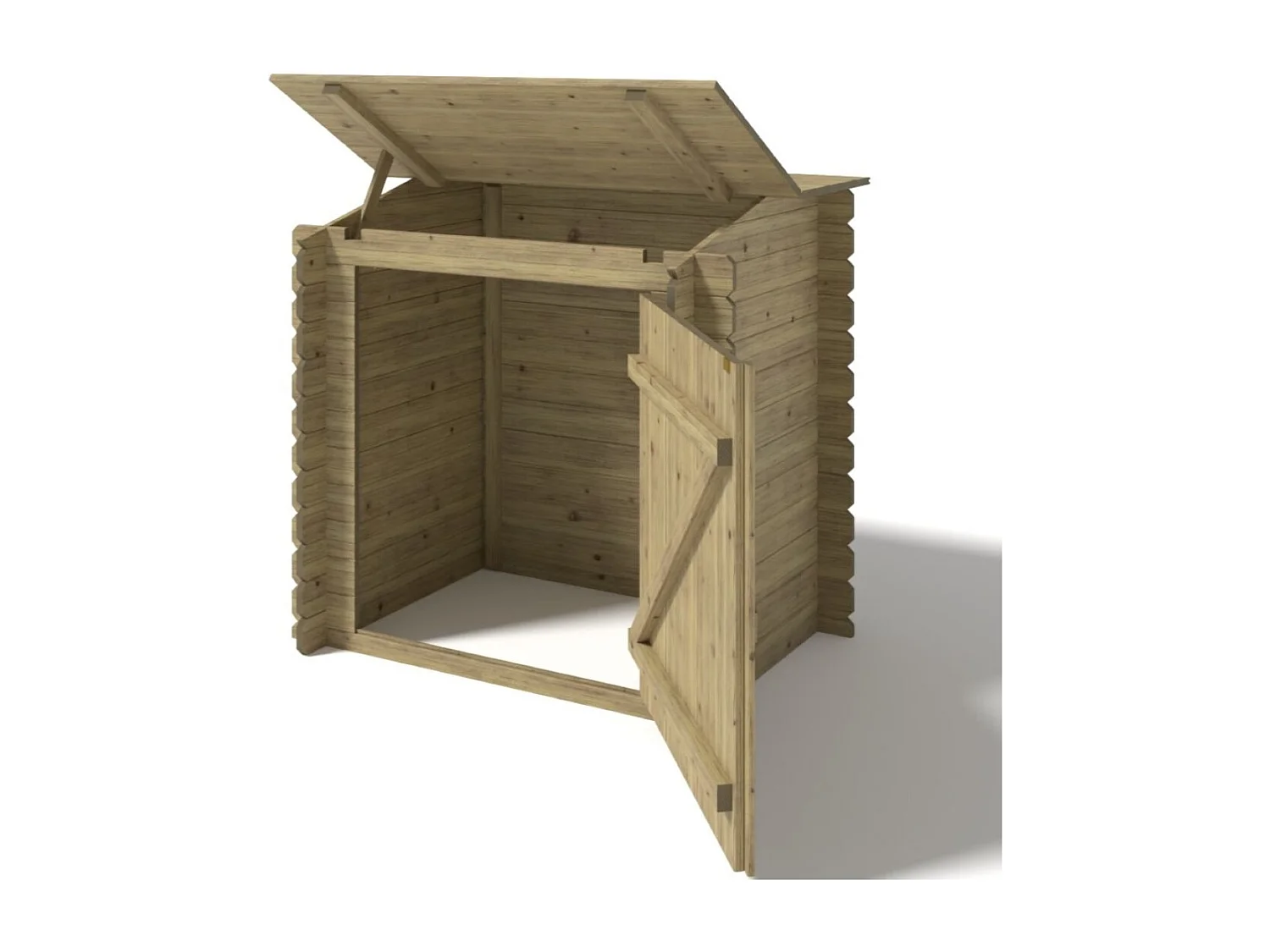 Armadietto da giardino per piscina per attrezzature 1.2x0.89 m H.1.13 m - Impregnato - SZA7 - ALTANKA