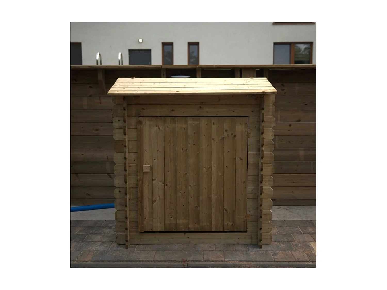 Armadietto da giardino per piscina per attrezzature 1.2x0.89 m H.1.13 m - Impregnato - SZA7 - ALTANKA