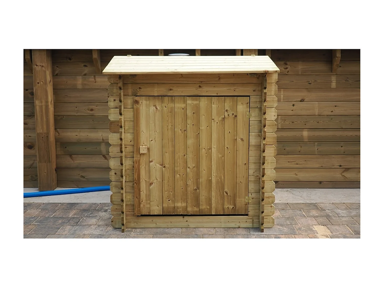 Piscine en bois 4.71x4.72 - H.1.2 m autoportante - BAS753OSP+SZA7 - ALTANKA