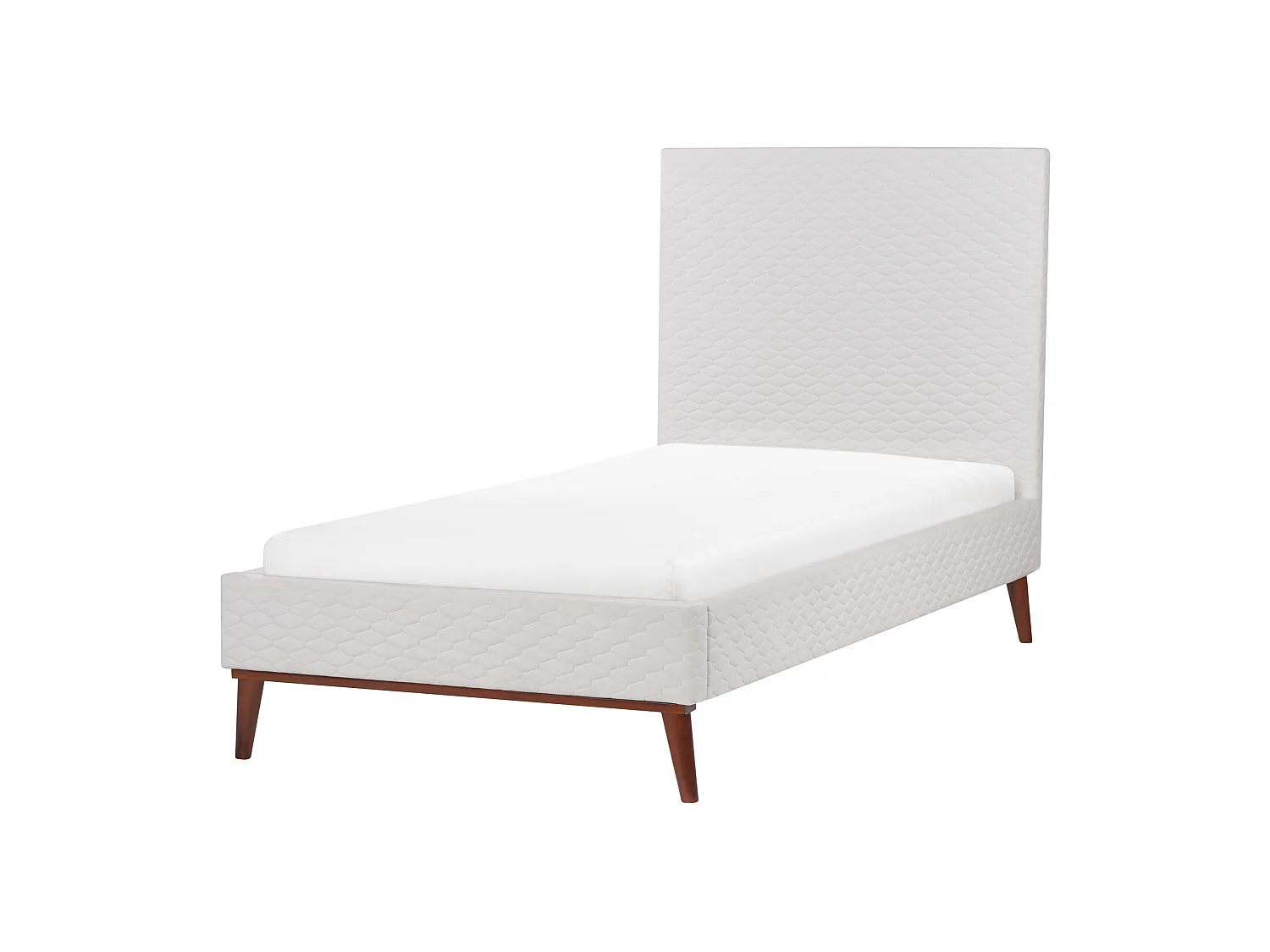 Seng Fløyel BAYONNE 90 x 200 cm Off white