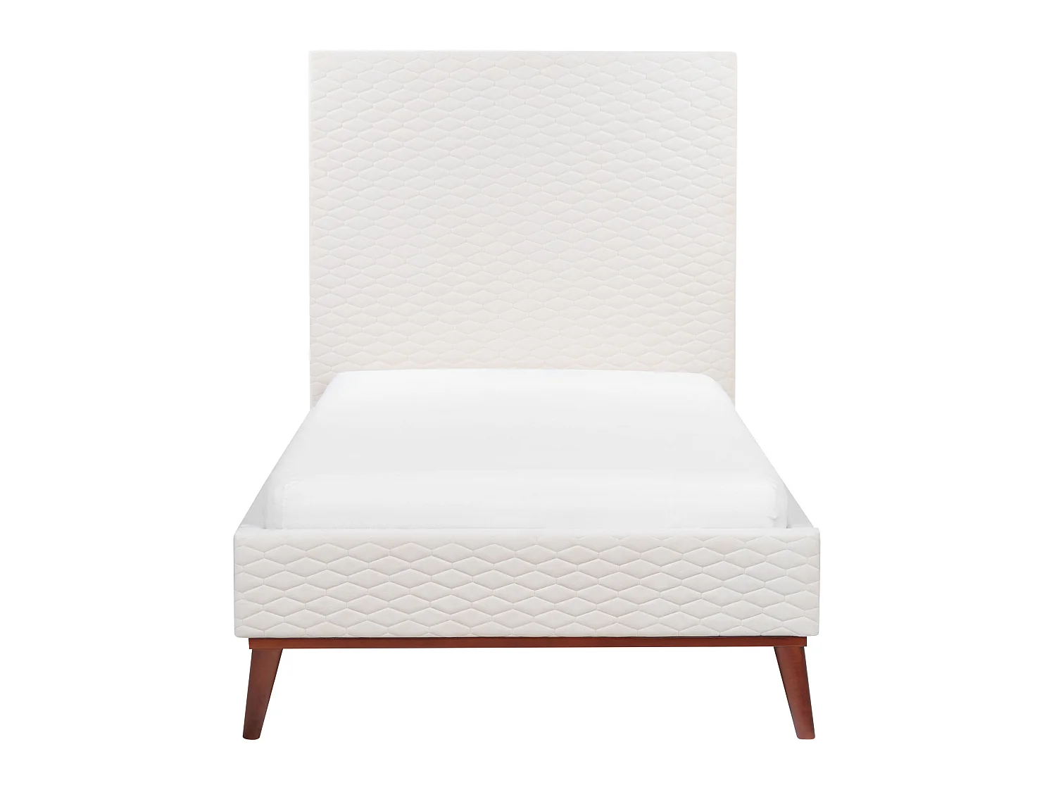 Seng Fløyel BAYONNE 90 x 200 cm Off white