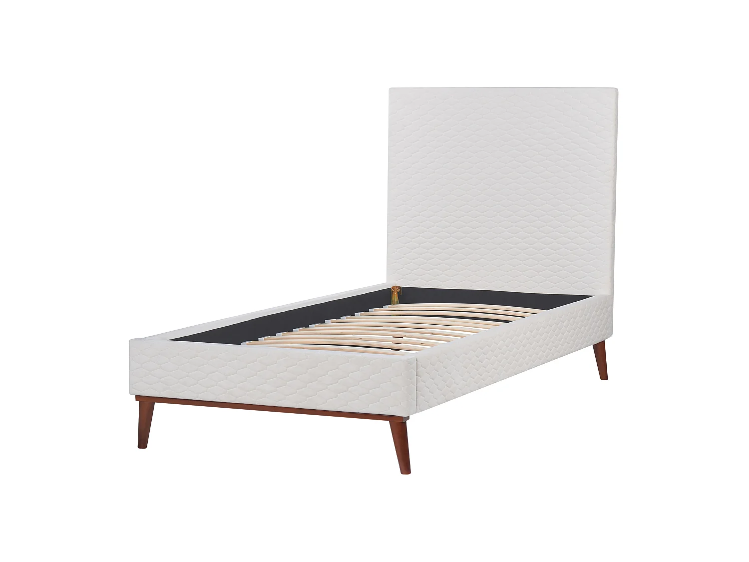 Seng Fløyel BAYONNE 90 x 200 cm Off white
