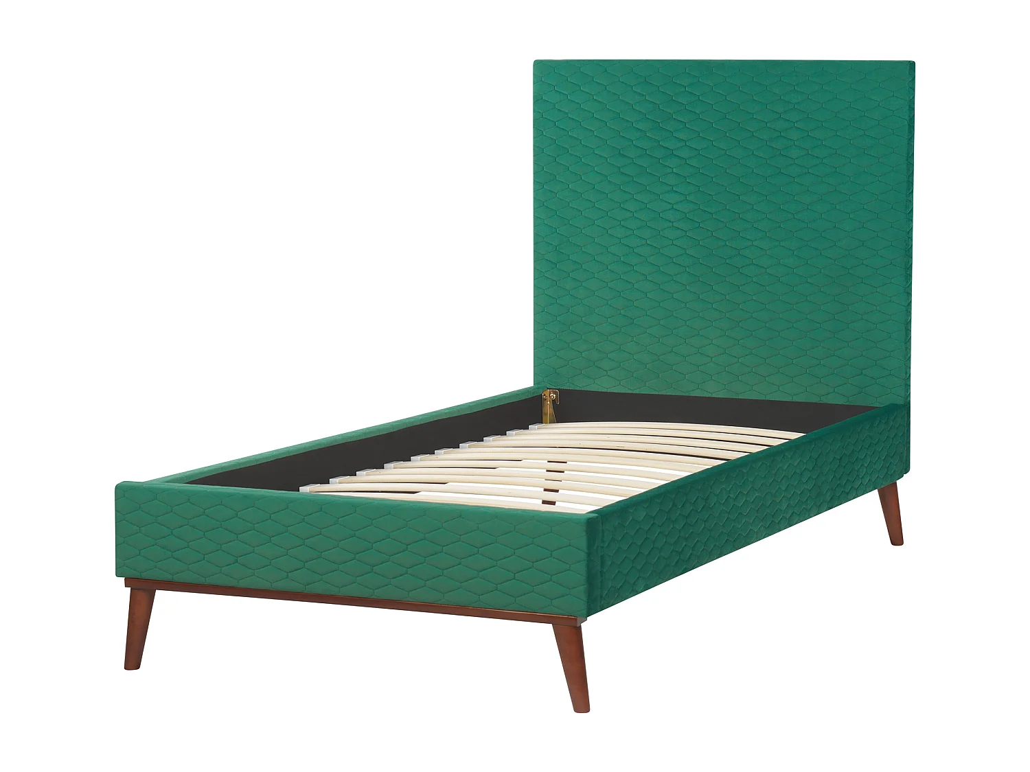 Bed Fluweel BAYONNE 90 x 200 cm Groen