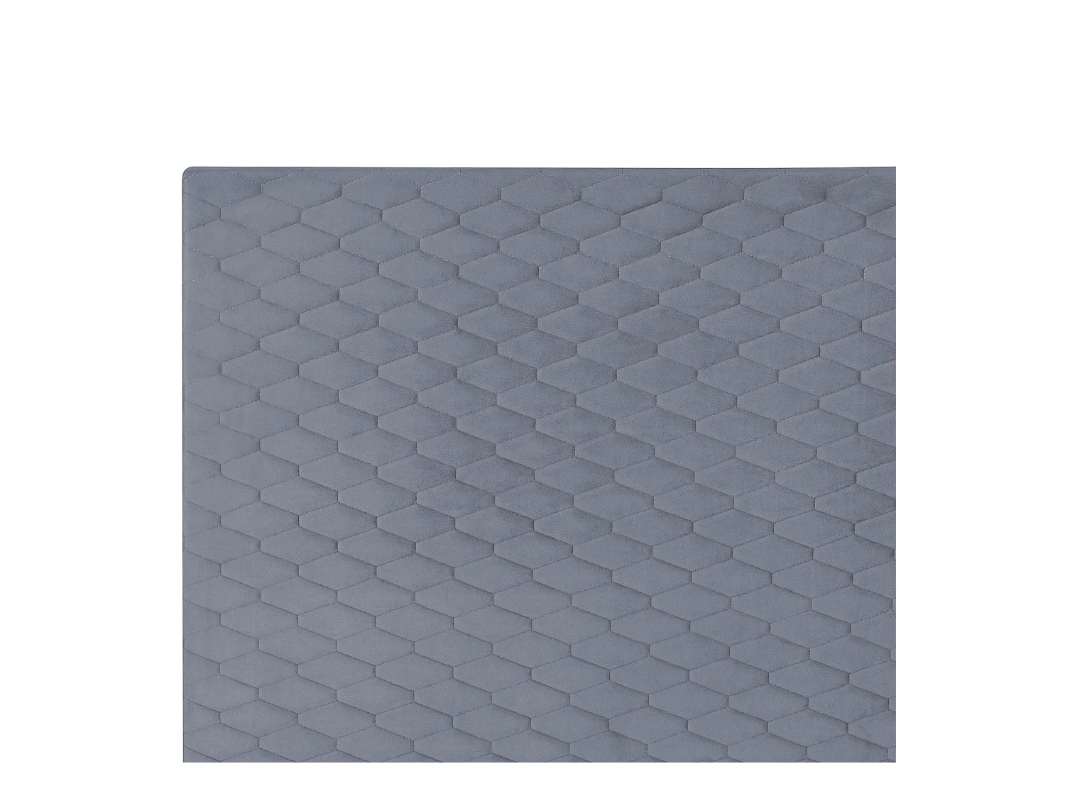 Bed Fluweel BAYONNE 90 x 200 cm Grijs