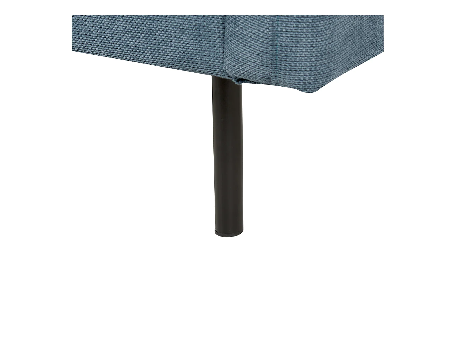 Ecksofa VINTERBRO Chenillegewebe Blau 4-Sitzer rechtsseitig