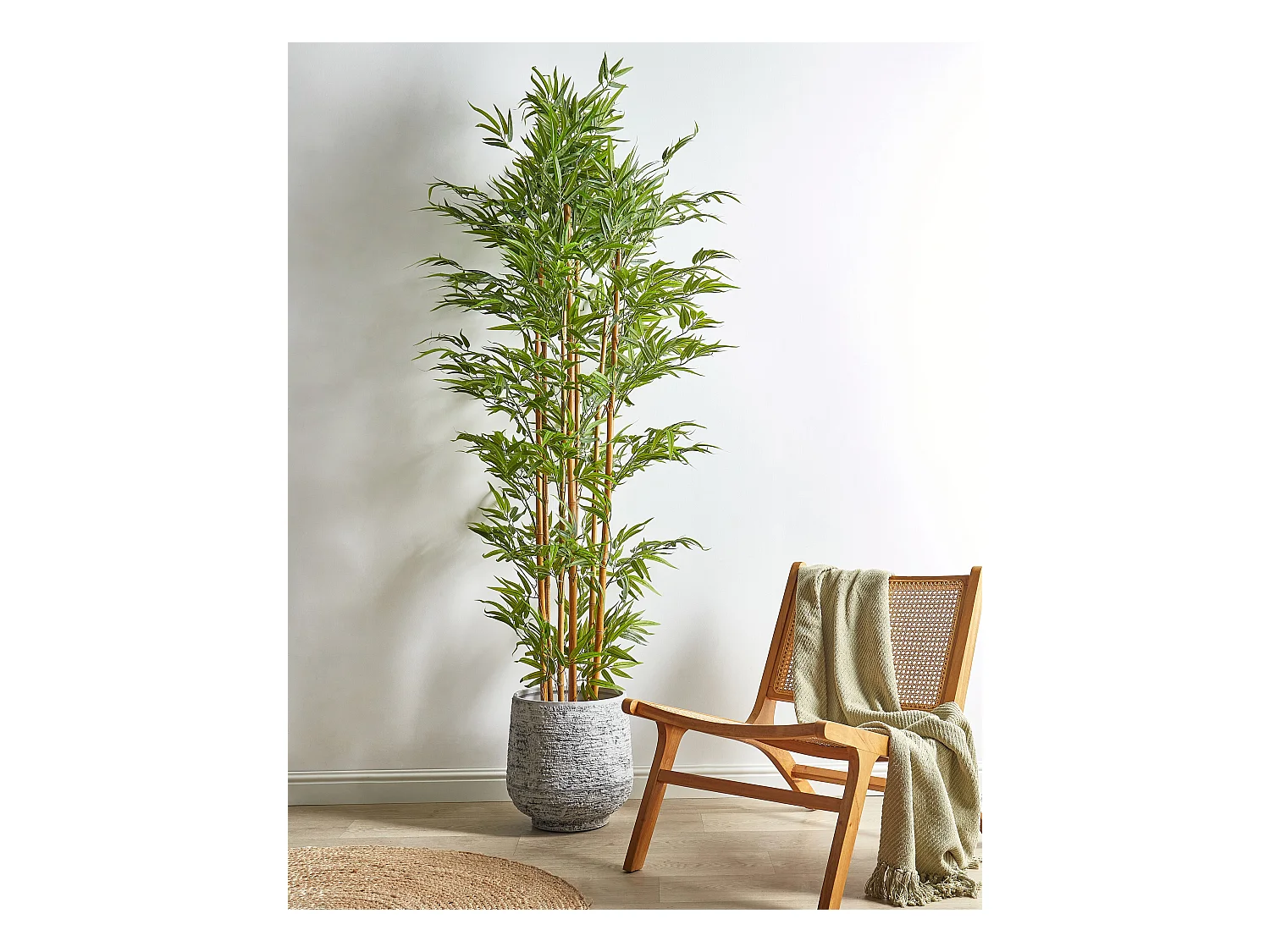 Kunstpflanze im Blumentopf 220 cm BAMBOO