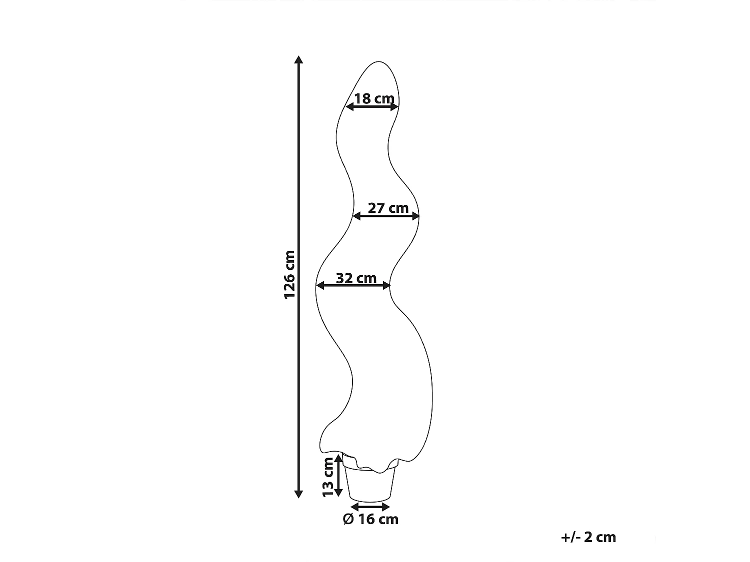 Kunstpflanze im Blumentopf 126 cm CYPRESS SPIRAL TREE