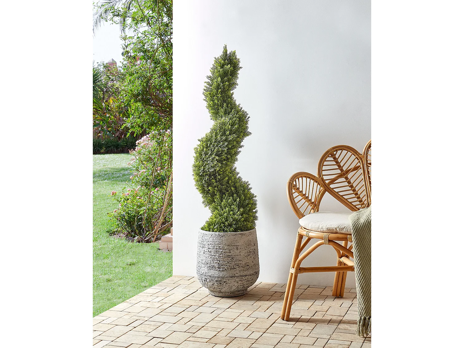 Kunstplant 126 cm CYPRESS SPIRAL TREE