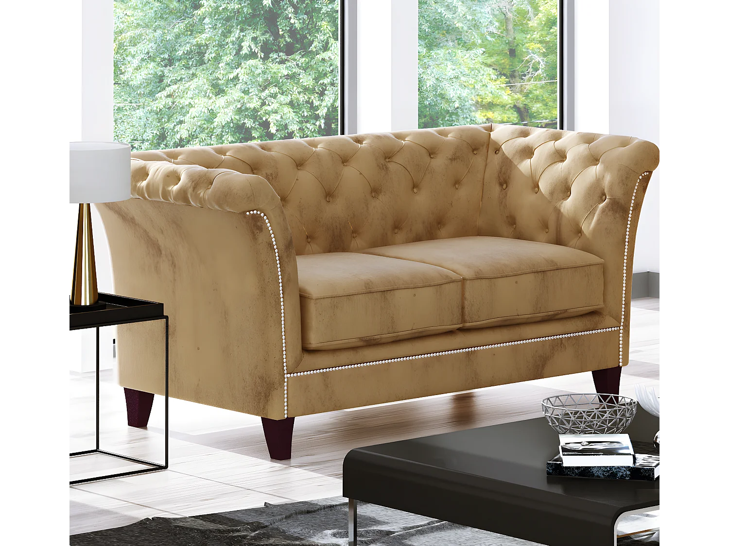 Cohen 2-Sitzer Chesterfield Sofa