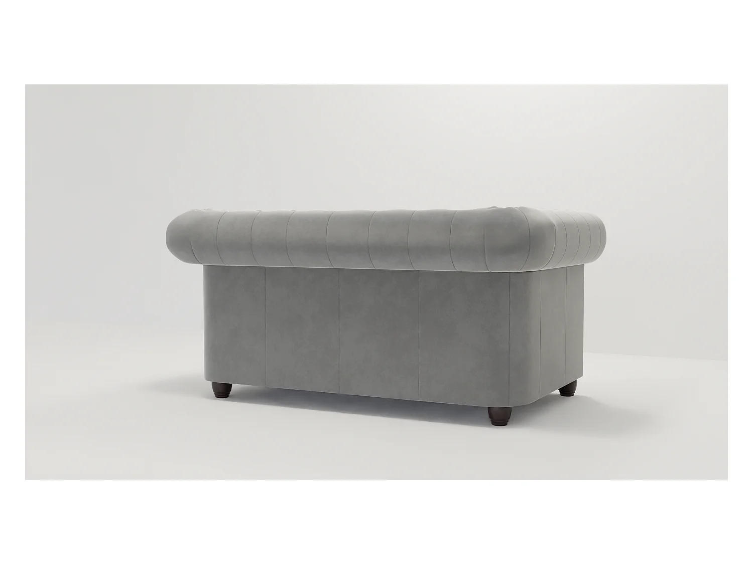 Liv 2-Sitzer Chesterfield Sofa Samt Bezug