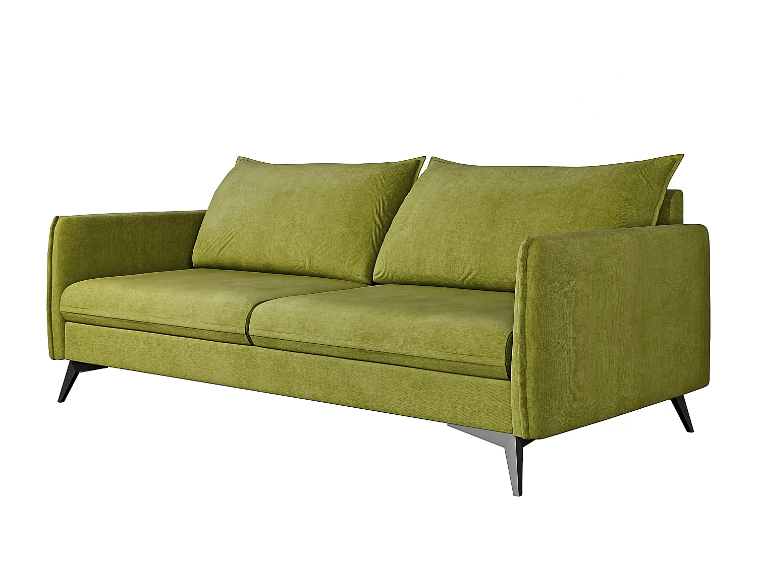 Modernes Sofa 3-Sitzer Harris mit Schwarz Metall Füßen
