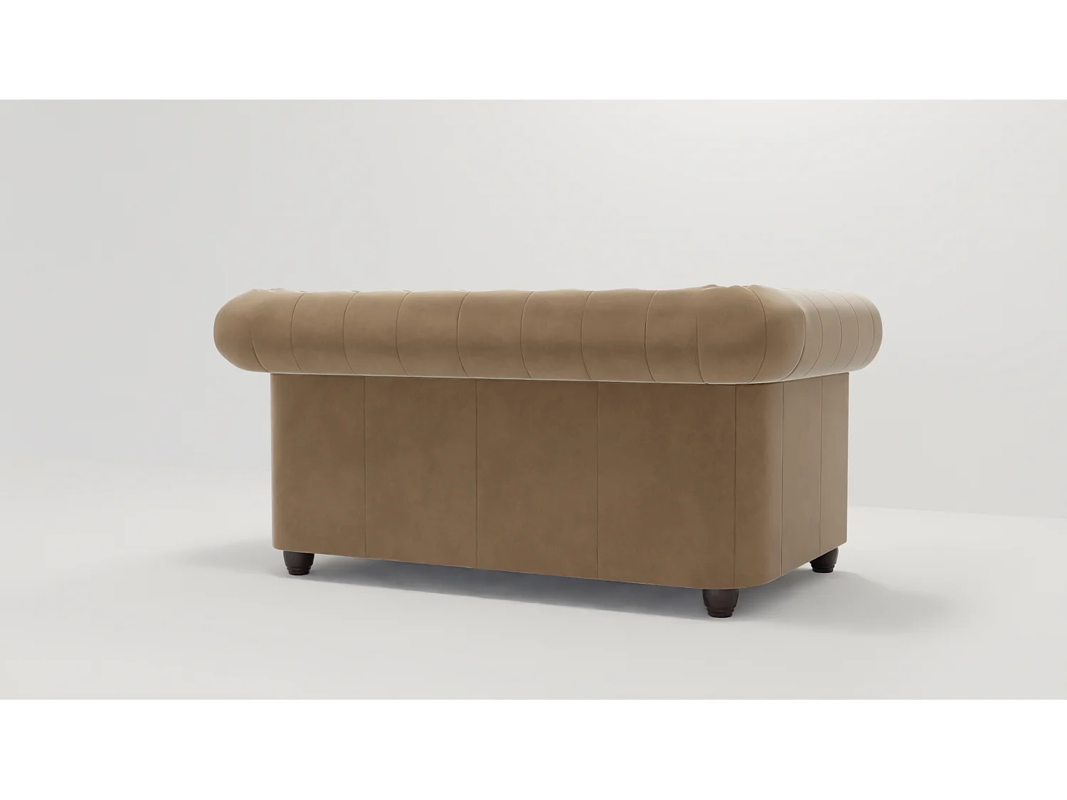 Liv 2-Sitzer Chesterfield Sofa Samt Bezug