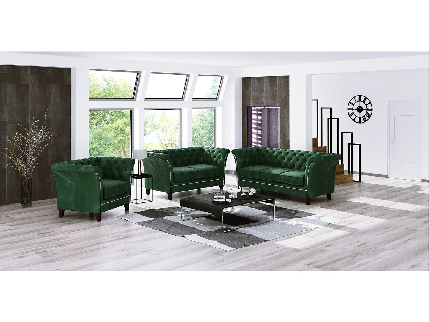 Cohen 2-Sitzer Chesterfield Sofa