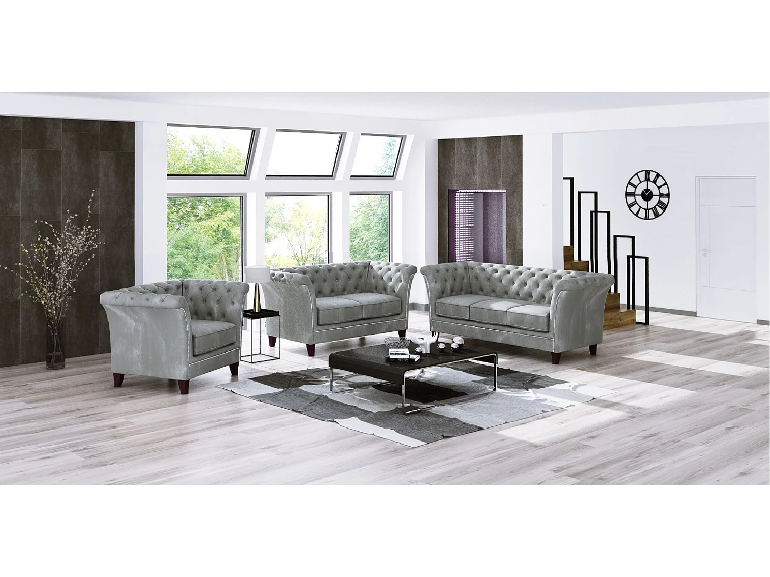 Cohen 2-Sitzer Chesterfield Sofa