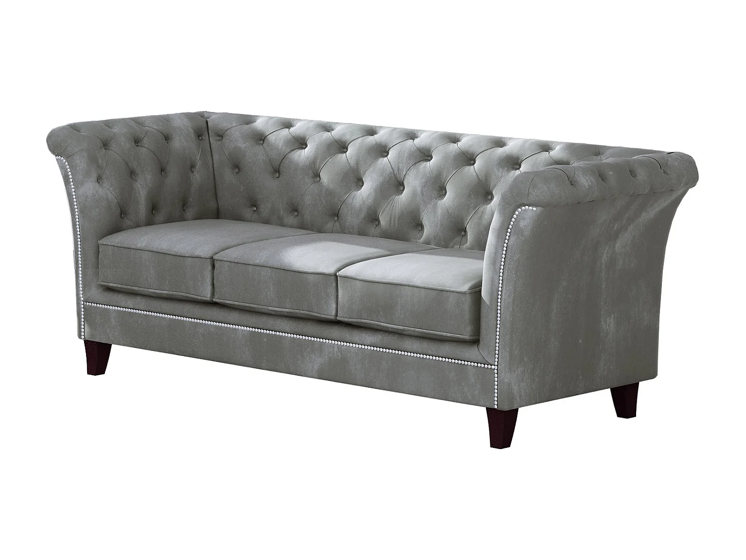 Uma 3-Sitzer Chesterfield Sofa