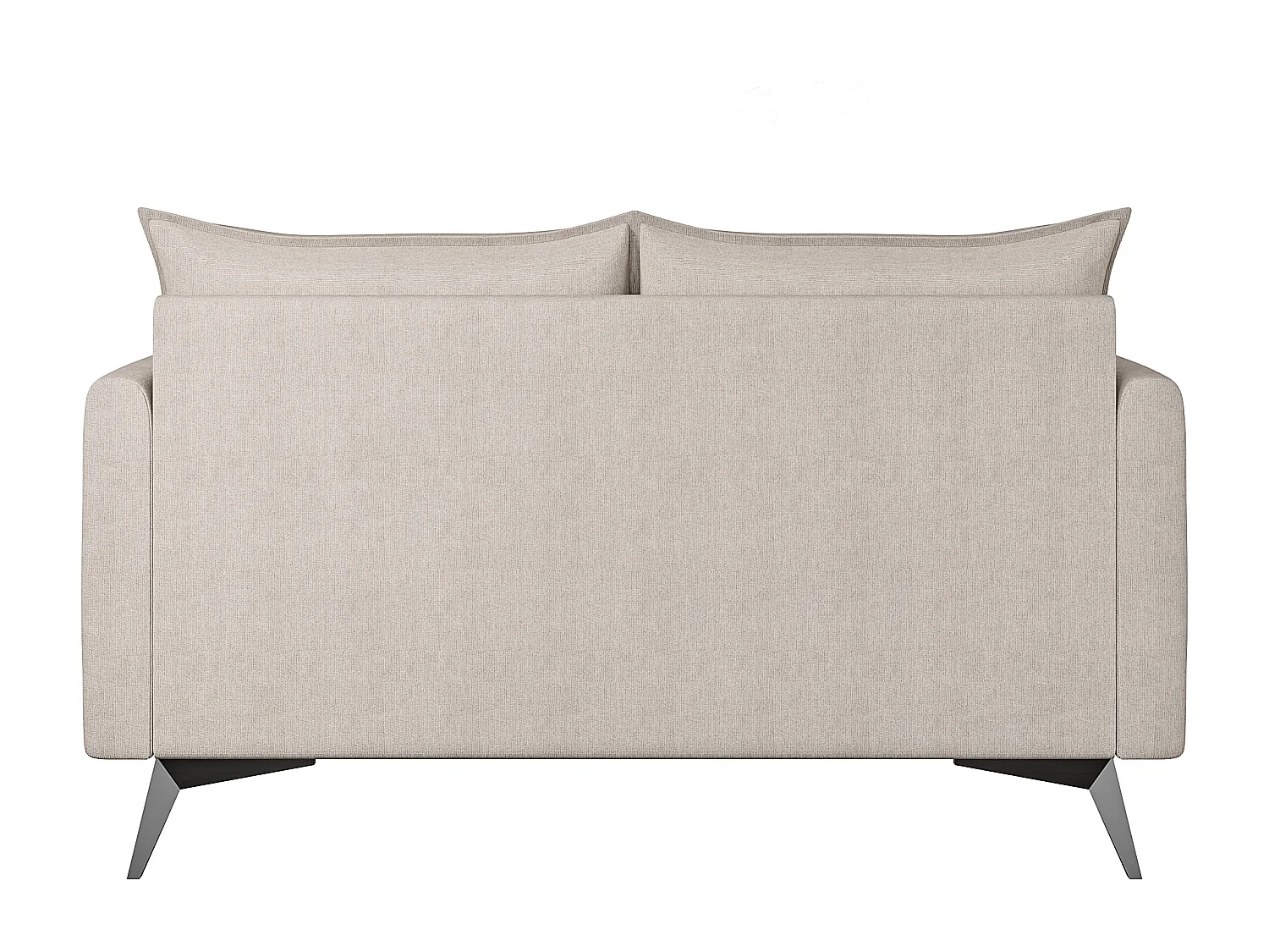 Modernes Sofa 2-Sitzer Harris mit Schwarz Metall Füßen