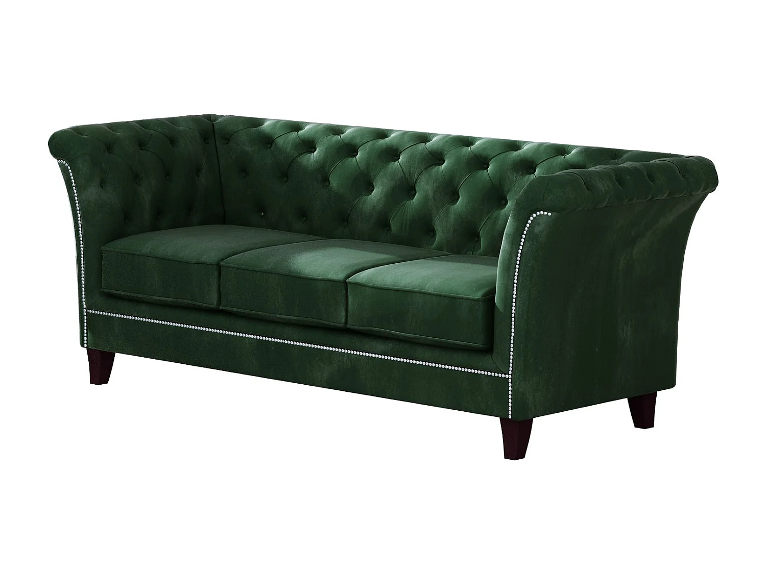 Uma 3-Sitzer Chesterfield Sofa