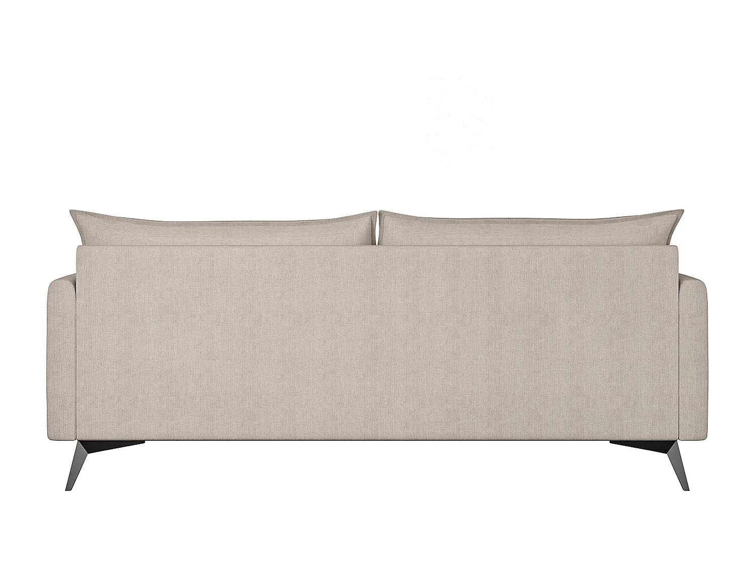 Modernes Sofa 3-Sitzer Harris mit Schwarz Metall Füßen