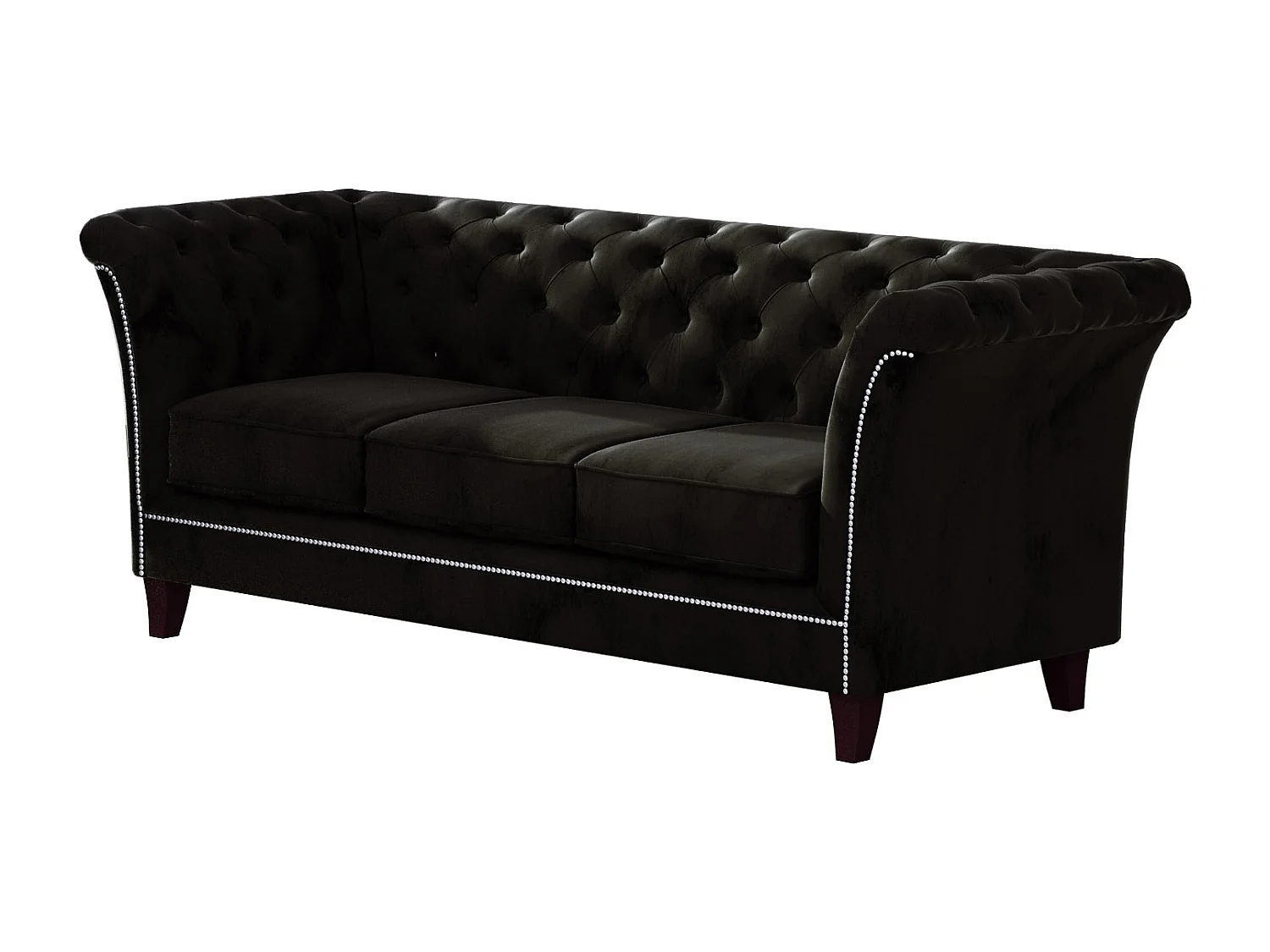 Uma 3-Sitzer Chesterfield Sofa