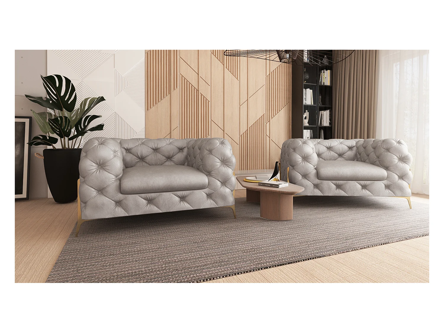 Chesterfield Remy Polstergarnitur 3+2+1