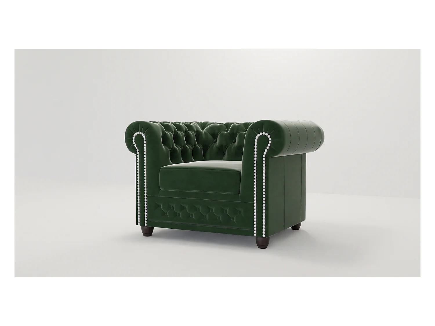 Liv Chesterfield Sessel Samt Bezug