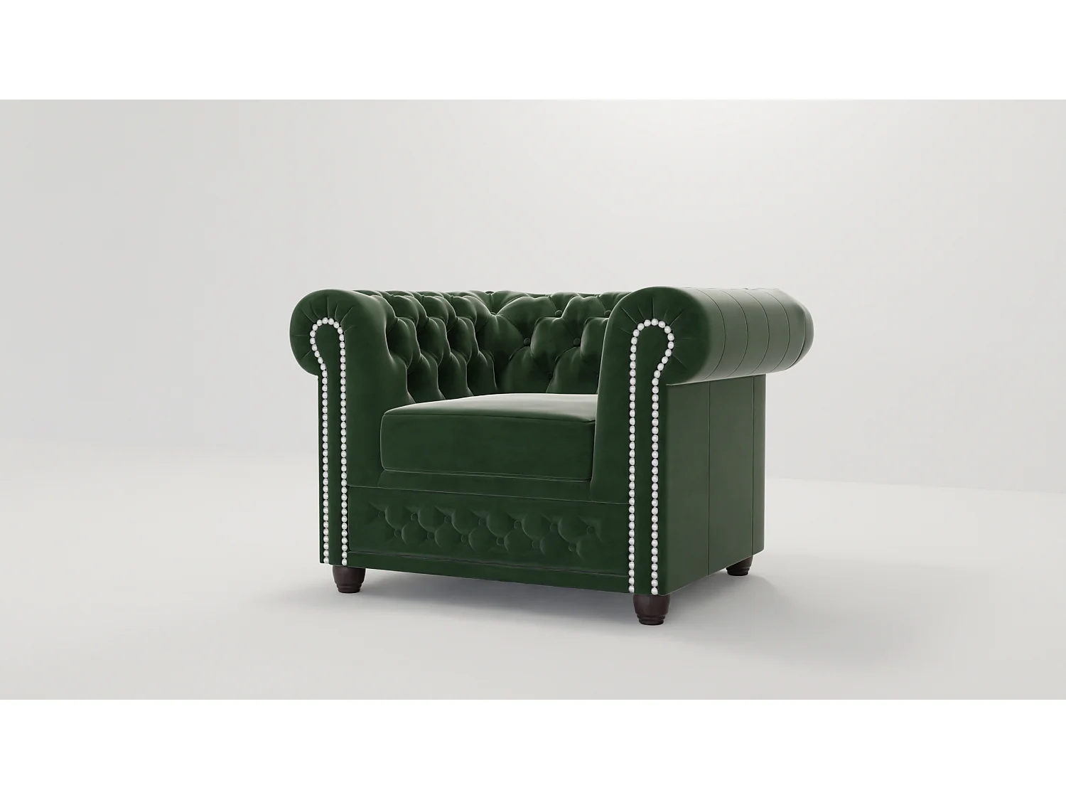 Liv Chesterfield Sessel Samt Bezug