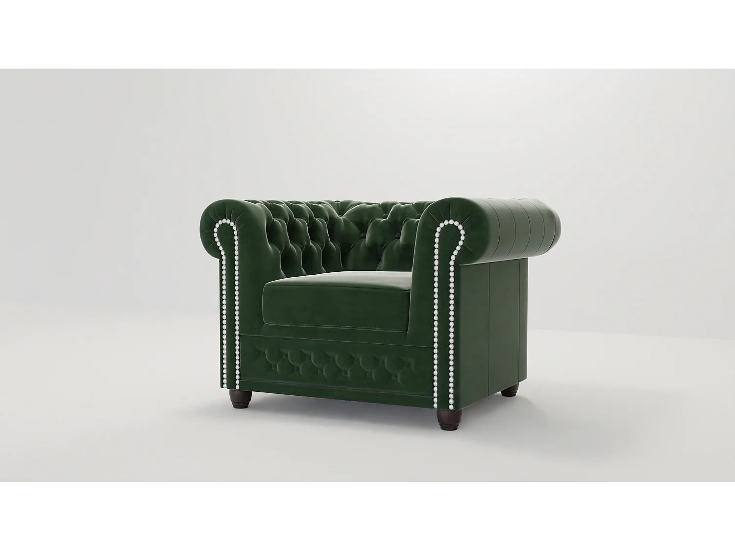 Liv Chesterfield Sessel Samt Bezug