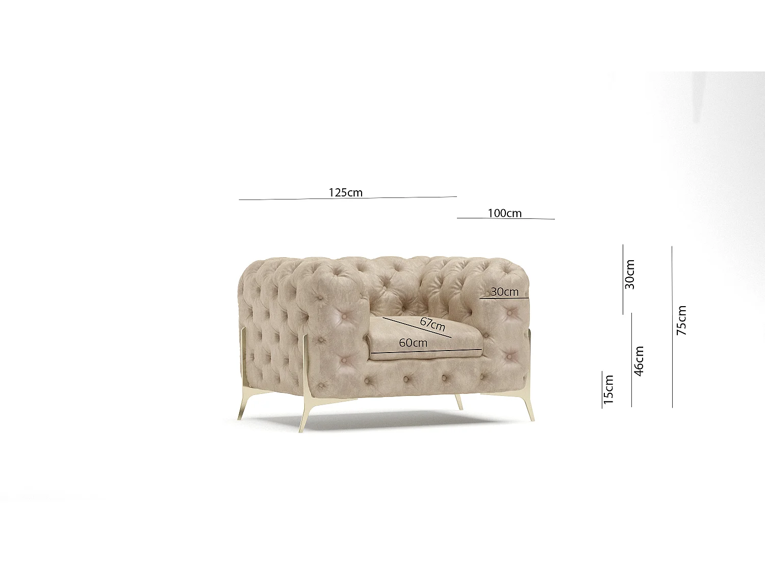 Remy Chesterfield Sessel