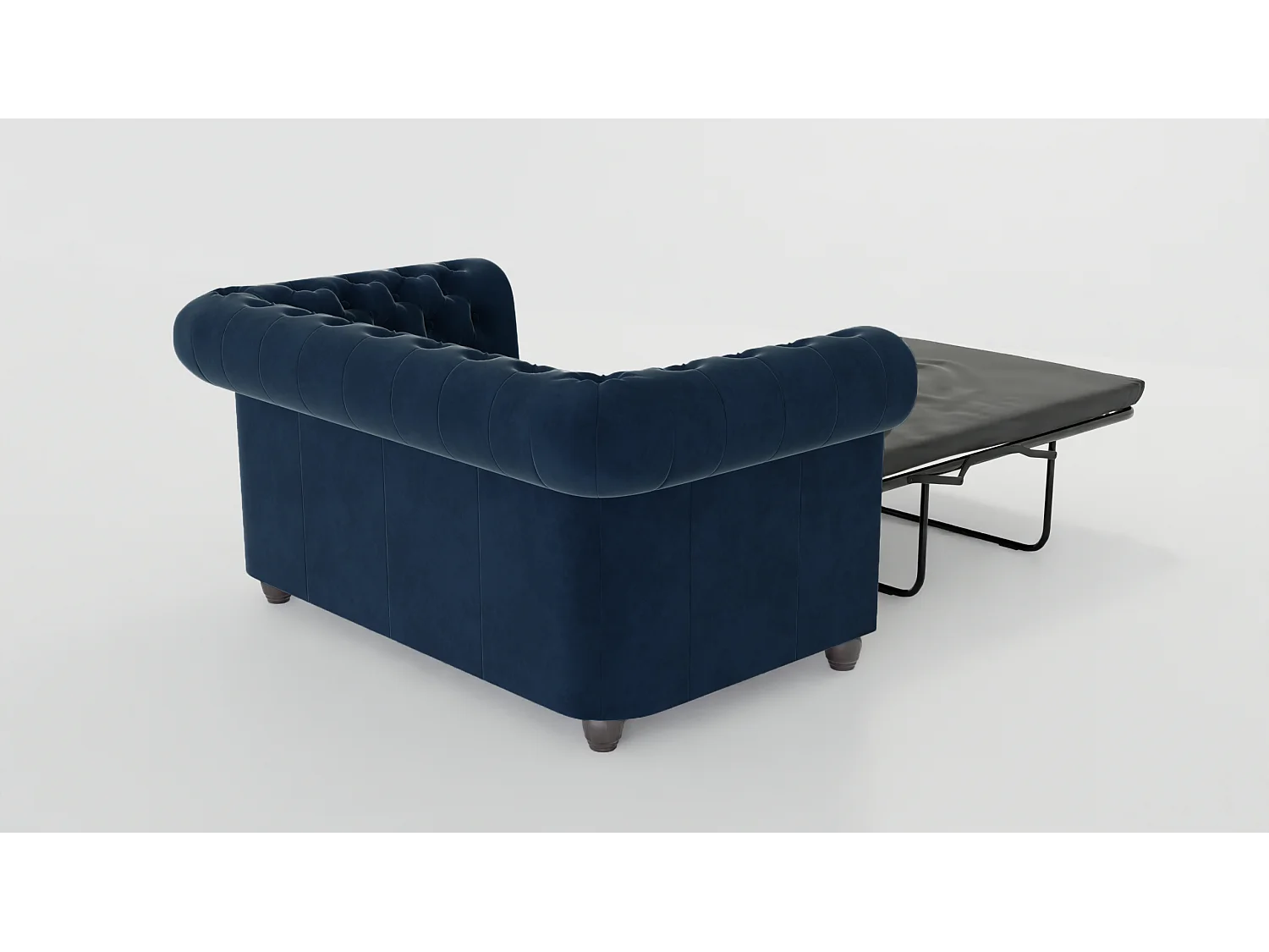 Liv 2-Sitzer Chesterfield Sofa mit Schlaffunktion Samt Bezug