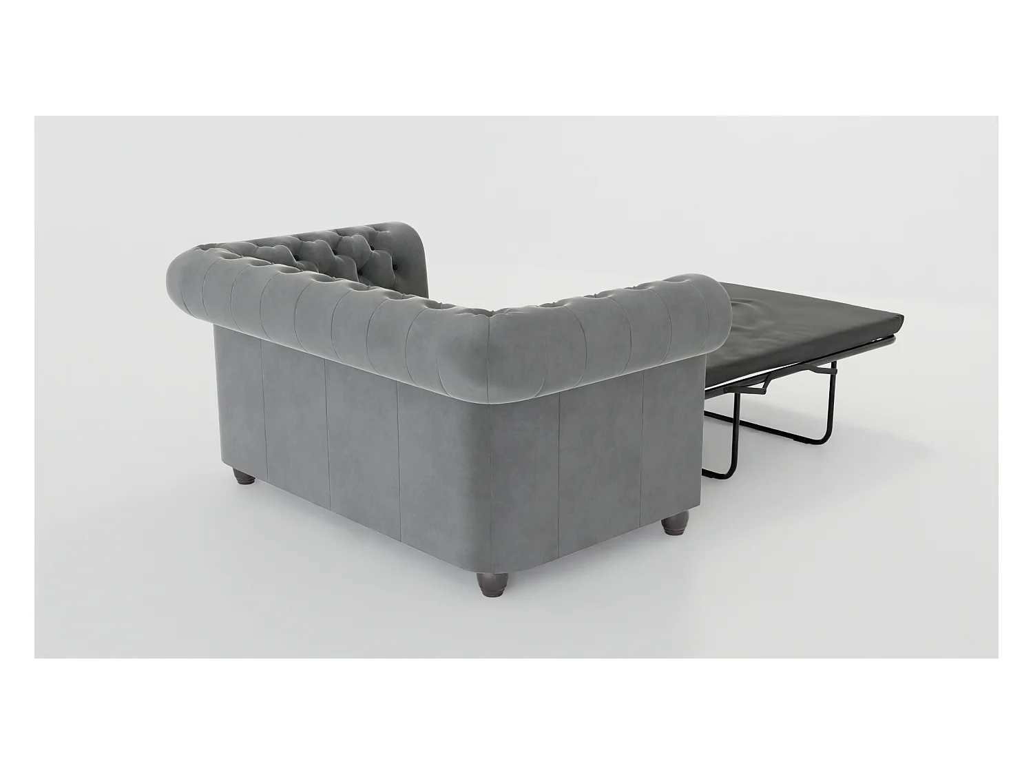 Liv 2-Sitzer Chesterfield Sofa mit Schlaffunktion Samt Bezug