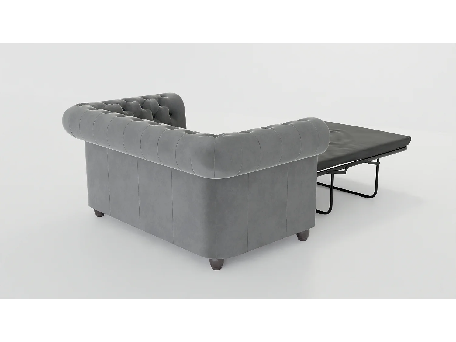 Liv 2-Sitzer Chesterfield Sofa mit Schlaffunktion Samt Bezug