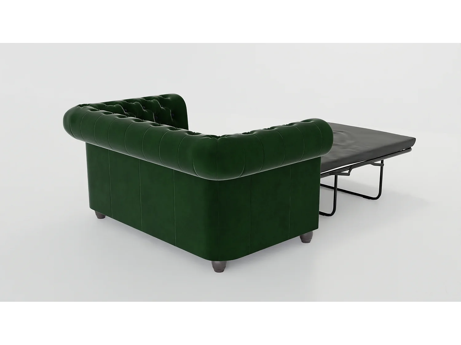 Liv 2-Sitzer Chesterfield Sofa mit Schlaffunktion Samt Bezug