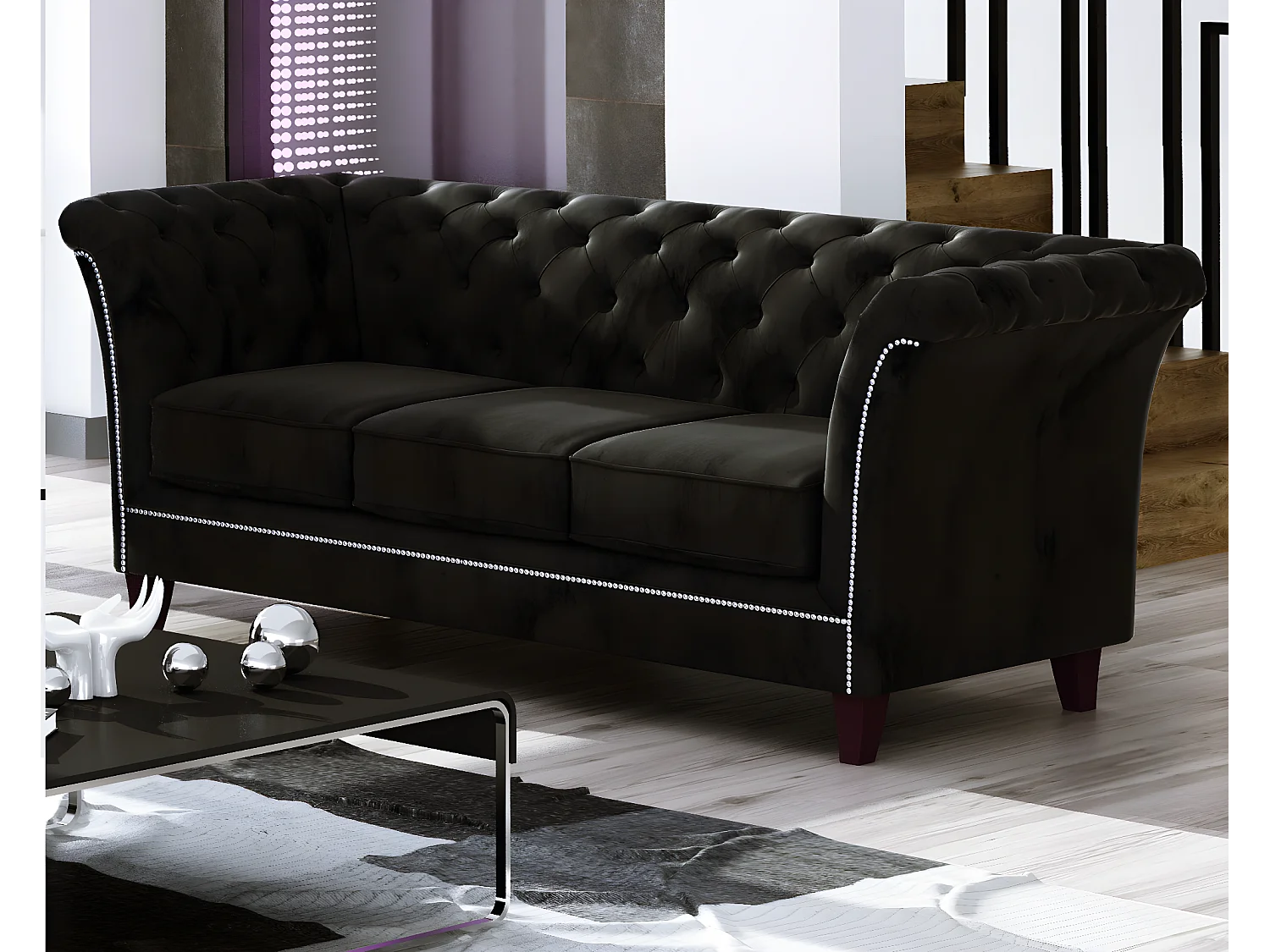 Chesterfield Cohen Polstergarnitur 3+2+1