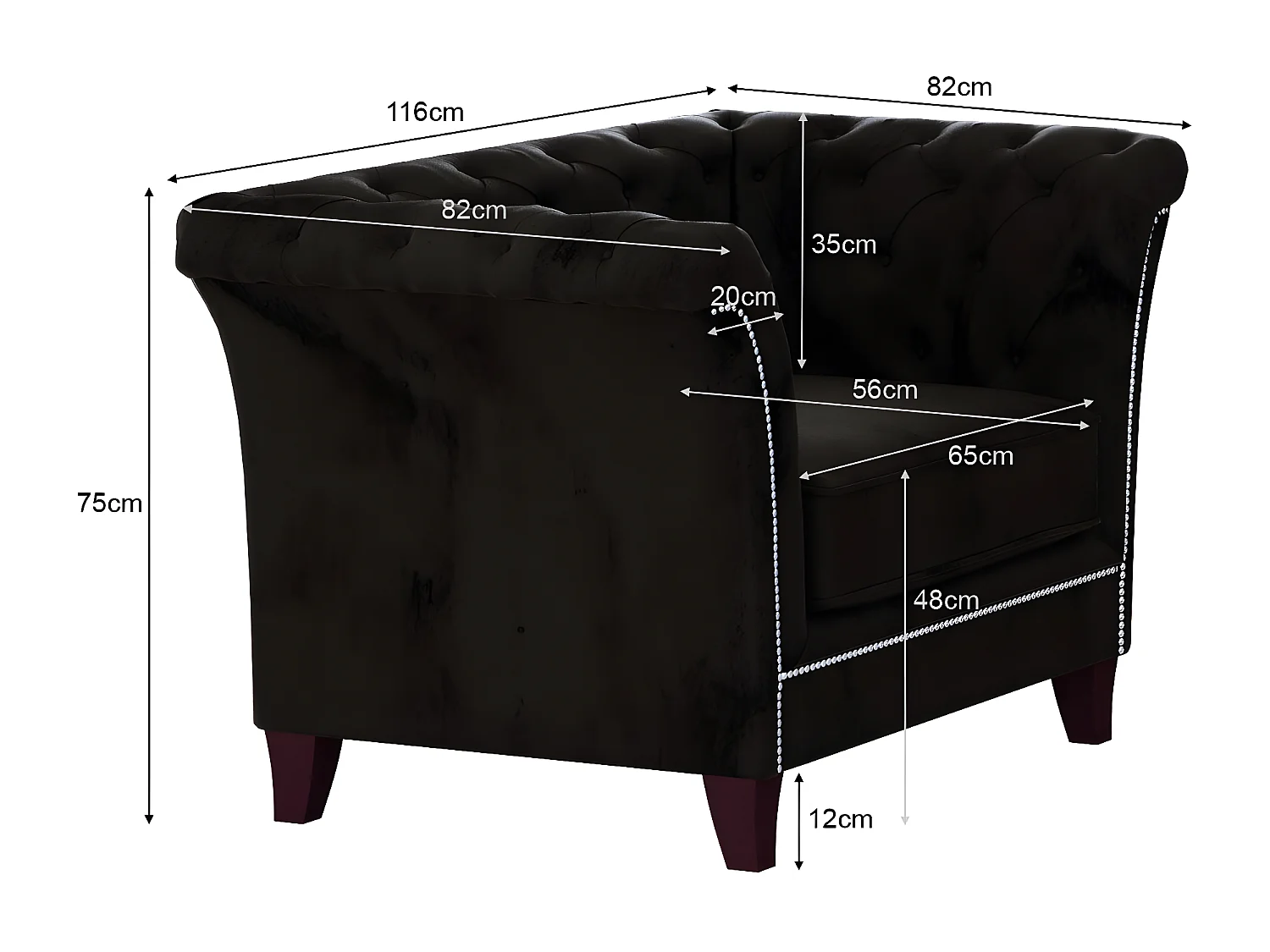 Chesterfield Cohen Polstergarnitur 3+2+1