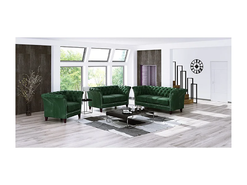 Chesterfield Cohen Polstergarnitur 3+2+1
