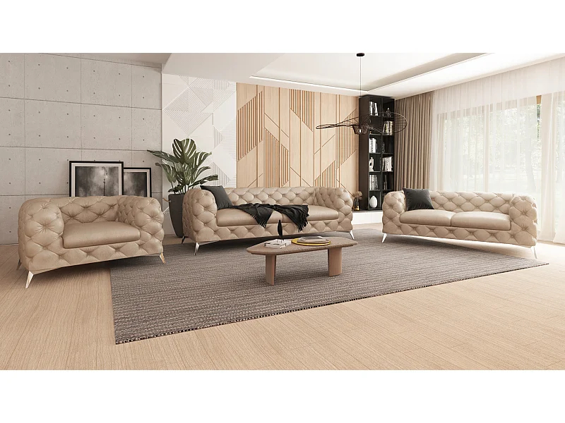 Chesterfield Camilla Polstergarnitur 3+2+1