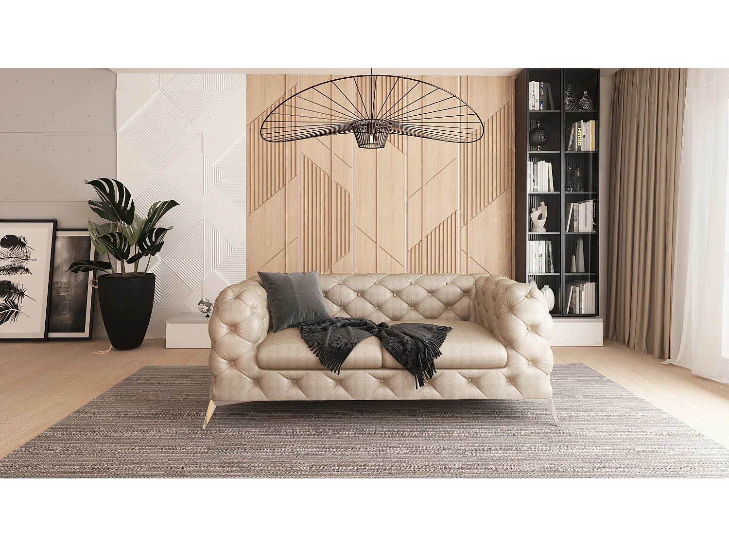 Chesterfield Camilla Polstergarnitur 3+2+1