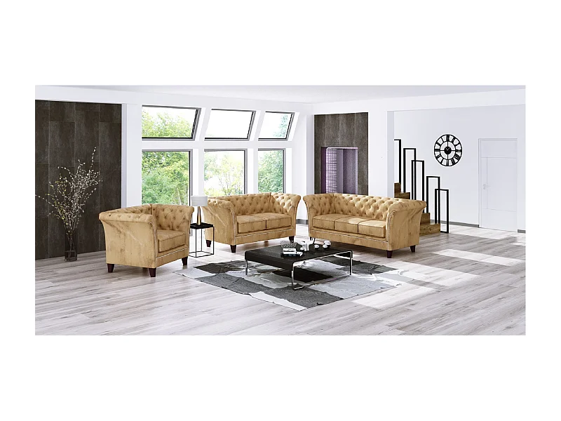 Chesterfield Cohen Polstergarnitur 3+2+1