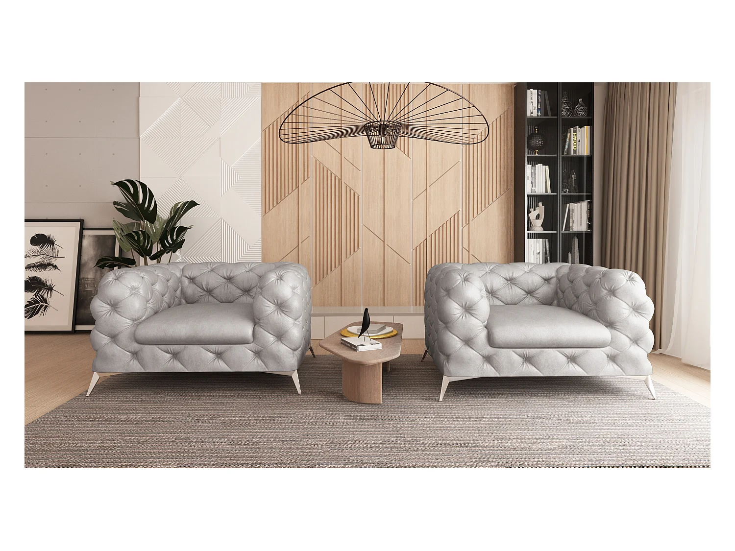 Chesterfield Camilla Polstergarnitur 3+2+1