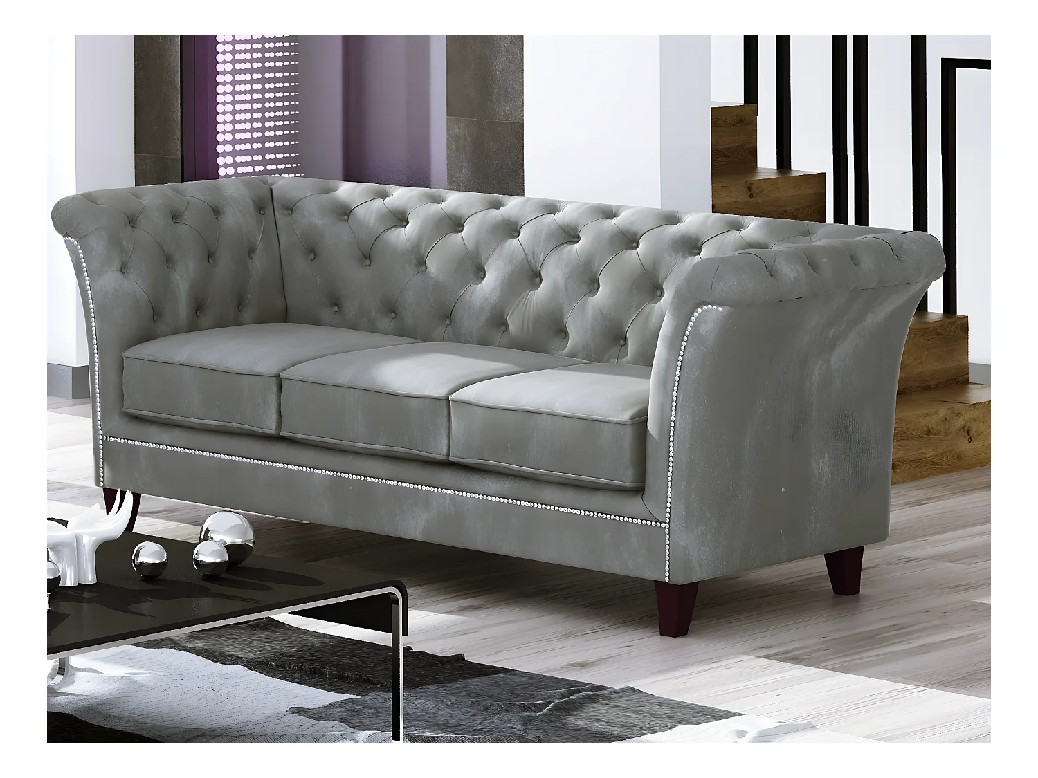 Chesterfield Cohen Polstergarnitur 3+2+1