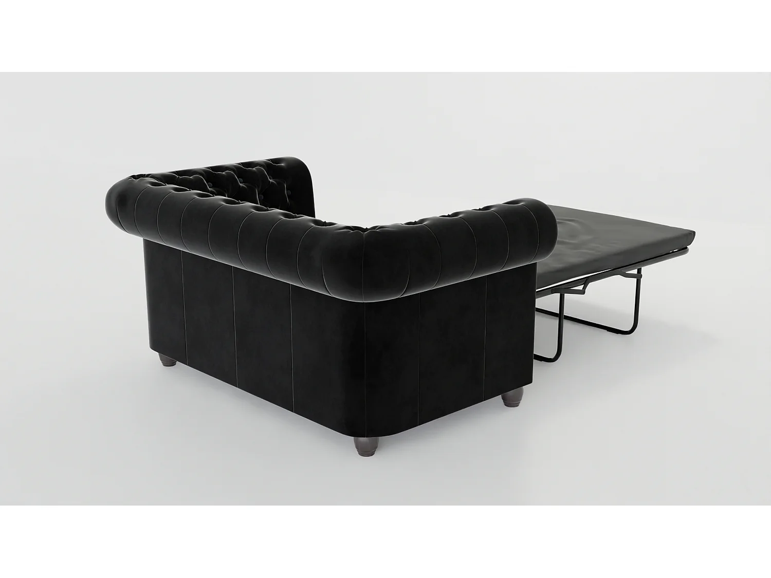 Chesterfield Liv Polstergarnitur mit Schlaffunktion 3+2+1 Samt Bezug