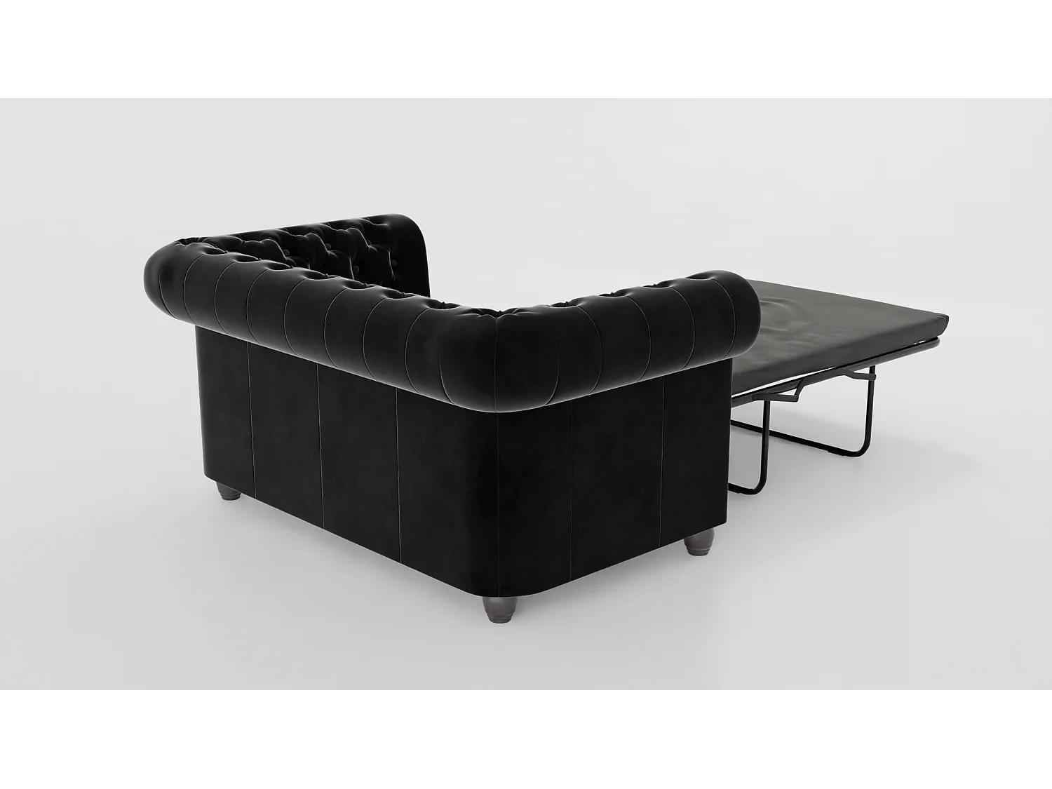 Chesterfield Liv Polstergarnitur mit Schlaffunktion 3+2+1 Samt Bezug